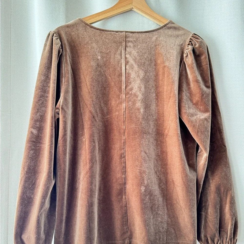 LOFT Pink Puff Sleeve Blouse with Long Sleeves